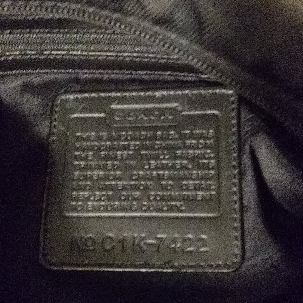 Authentic Coach Fabric Hobo - Picture 4 of 5